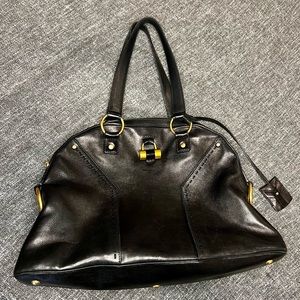 Vintage Yves Saint Laurent Muse | YSL | Black Leather